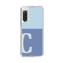 Slim Protection Case［ Original - initial two tone - C blue ］