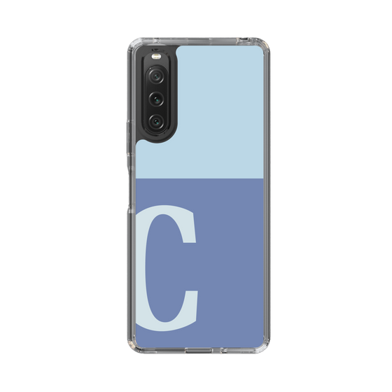 Slim Protection Case［ Original - initial two tone - C blue ］