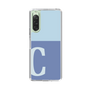 Slim Protection Case［ Original - initial two tone - C blue ］