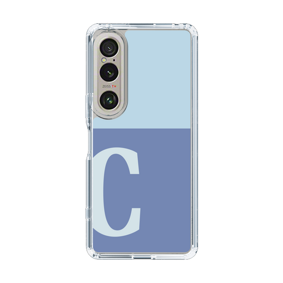 Slim Protection Case［ Original - initial two tone - C blue ］