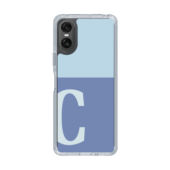 Slim Protection Case［ Original - initial two tone - C blue ］