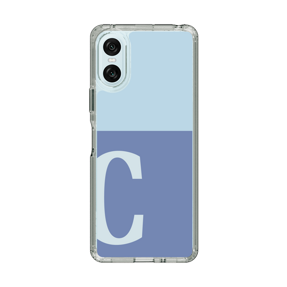 Slim Protection Case［ Original - initial two tone - C blue ］