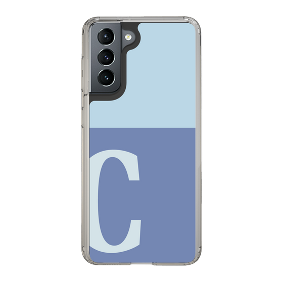 Slim Protection Case［ Original - initial two tone - C blue ］