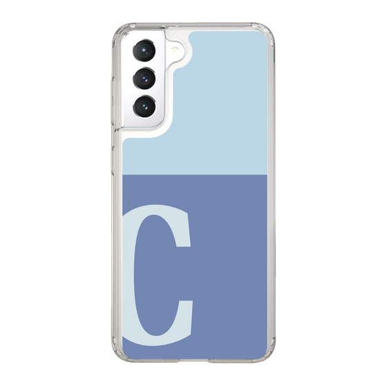 Slim Protection Case［ Original - initial two tone - C blue ］