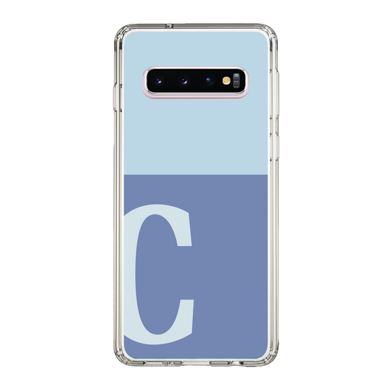 Slim Protection Case［ Original - initial two tone - C blue ］