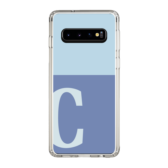 Slim Protection Case［ Original - initial two tone - C blue ］