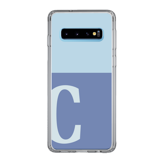 Slim Protection Case［ Original - initial two tone - C blue ］