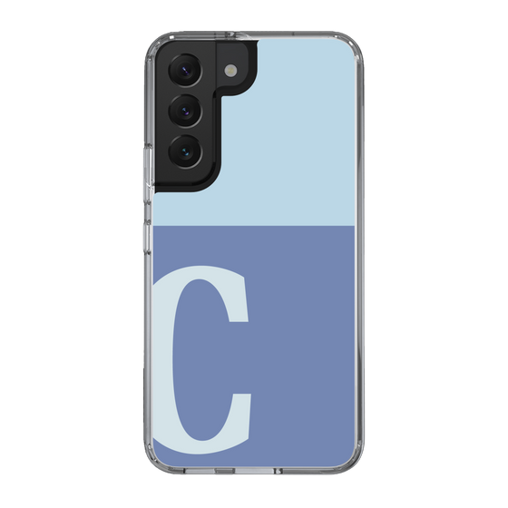 Slim Protection Case［ Original - initial two tone - C blue ］