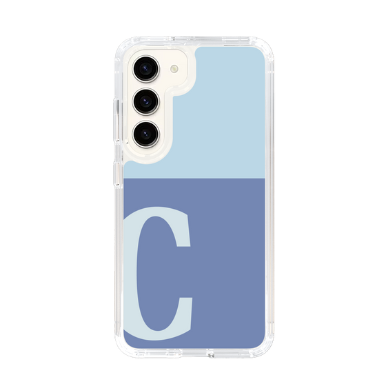 Slim Protection Case［ Original - initial two tone - C blue ］