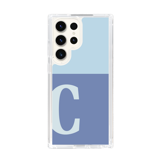 Slim Protection Case［ Original - initial two tone - C blue ］