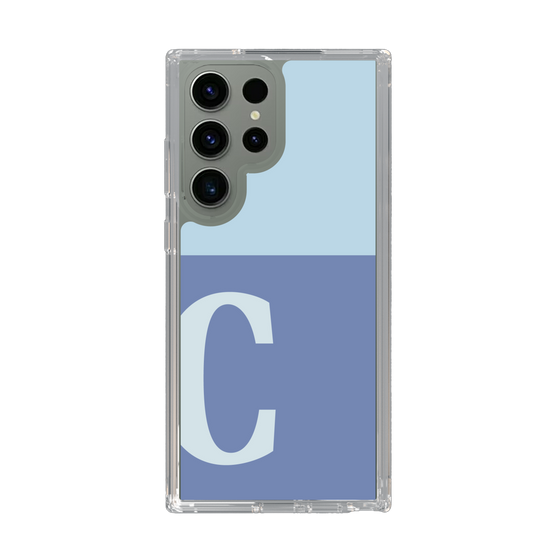 Slim Protection Case［ Original - initial two tone - C blue ］