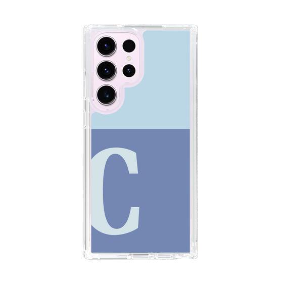 Slim Protection Case［ Original - initial two tone - C blue ］