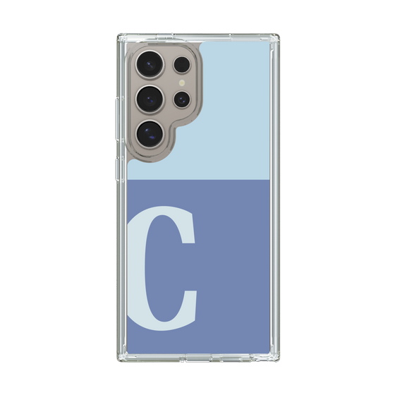 Slim Protection Case［ Original - initial two tone - C blue ］