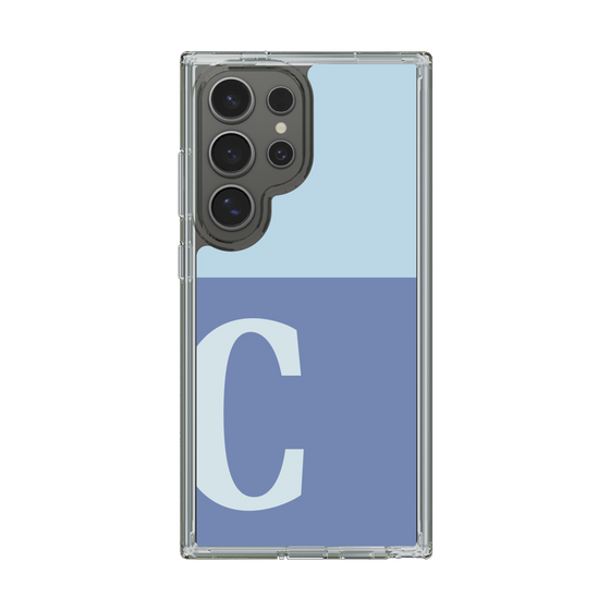 Slim Protection Case［ Original - initial two tone - C blue ］