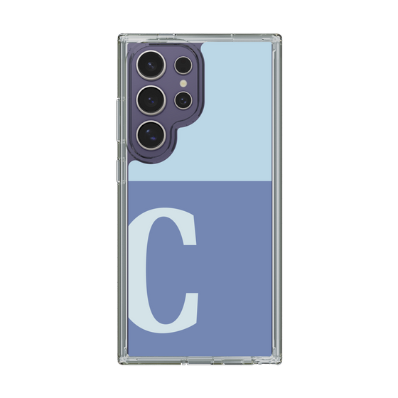 Slim Protection Case［ Original - initial two tone - C blue ］
