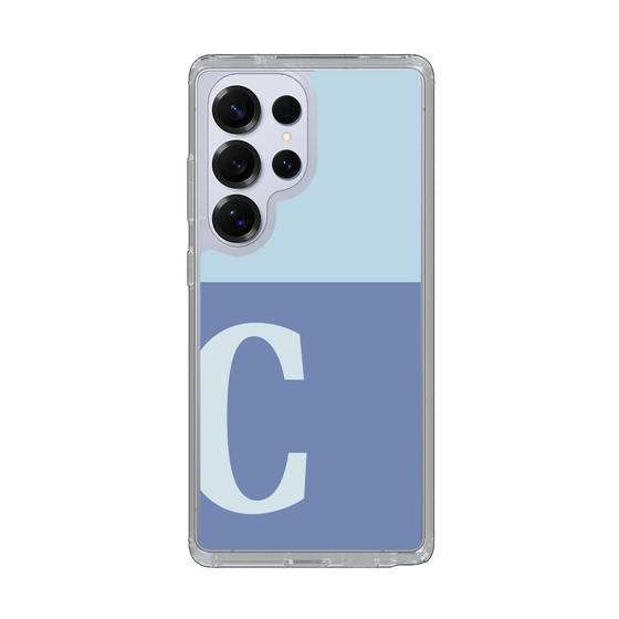 Slim Protection Case［ Original - initial two tone - C blue ］