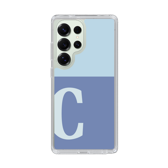 Slim Protection Case［ Original - initial two tone - C blue ］