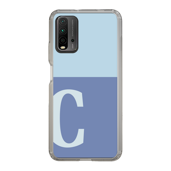 Slim Protection Case［ Original - initial two tone - C blue ］
