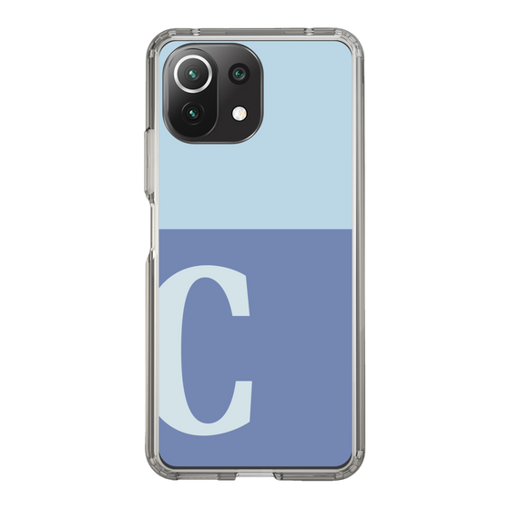 Slim Protection Case［ Original - initial two tone - C blue ］