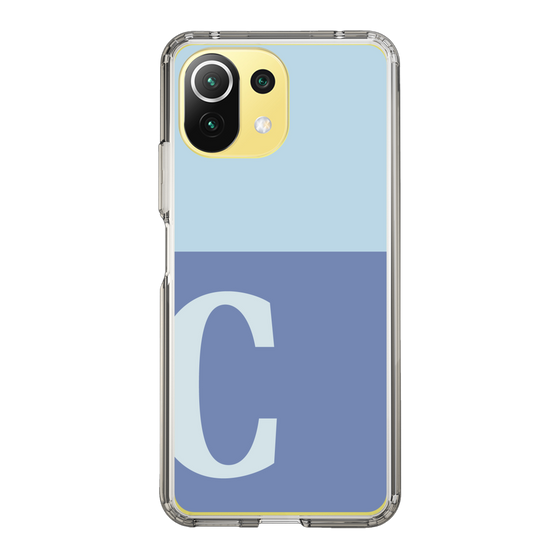 Slim Protection Case［ Original - initial two tone - C blue ］