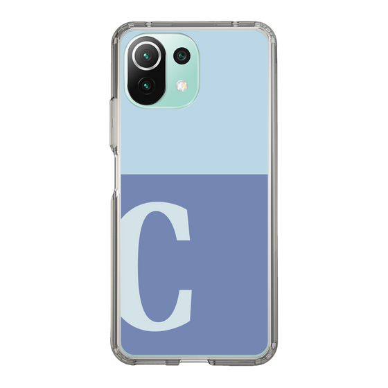 Slim Protection Case［ Original - initial two tone - C blue ］