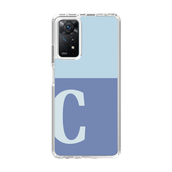 Slim Protection Case［ Original - initial two tone - C blue ］