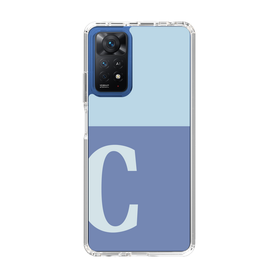 Slim Protection Case［ Original - initial two tone - C blue ］