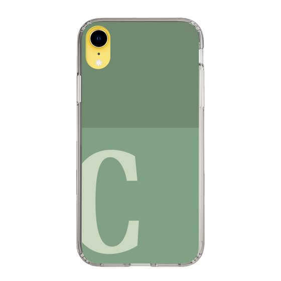 Slim Protection Case［ Original - initial two tone - C green ］