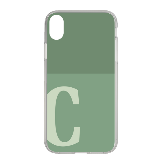 Slim Protection Case［ Original - initial two tone - C green ］