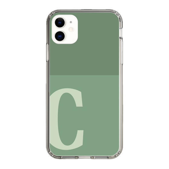 Slim Protection Case［ Original - initial two tone - C green ］