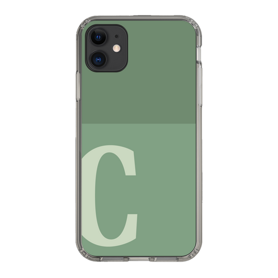 Slim Protection Case［ Original - initial two tone - C green ］