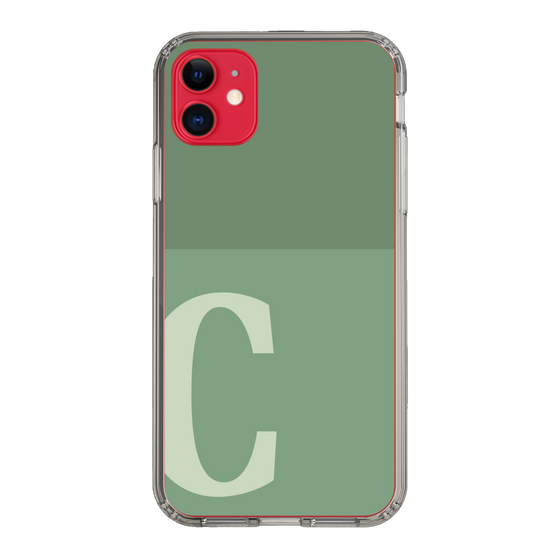 Slim Protection Case［ Original - initial two tone - C green ］