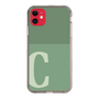 Slim Protection Case［ Original - initial two tone - C green ］