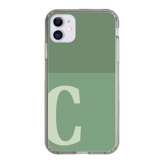 Slim Protection Case［ Original - initial two tone - C green ］