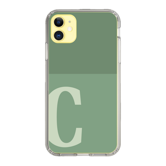 Slim Protection Case［ Original - initial two tone - C green ］
