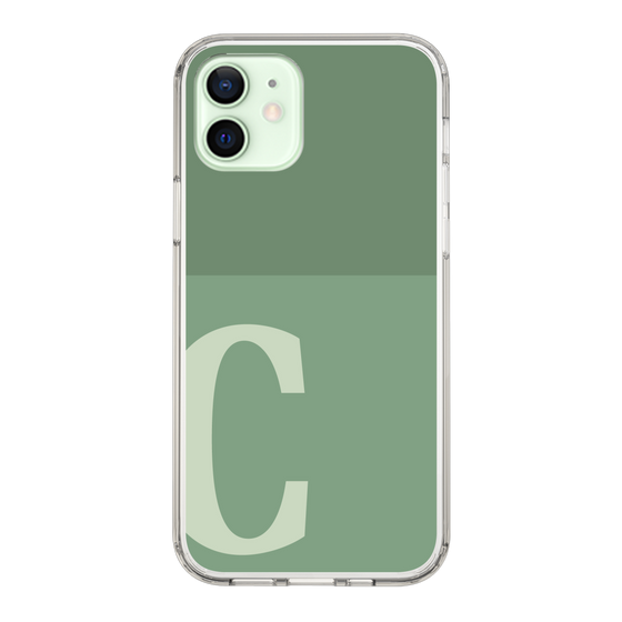 Slim Protection Case［ Original - initial two tone - C green ］