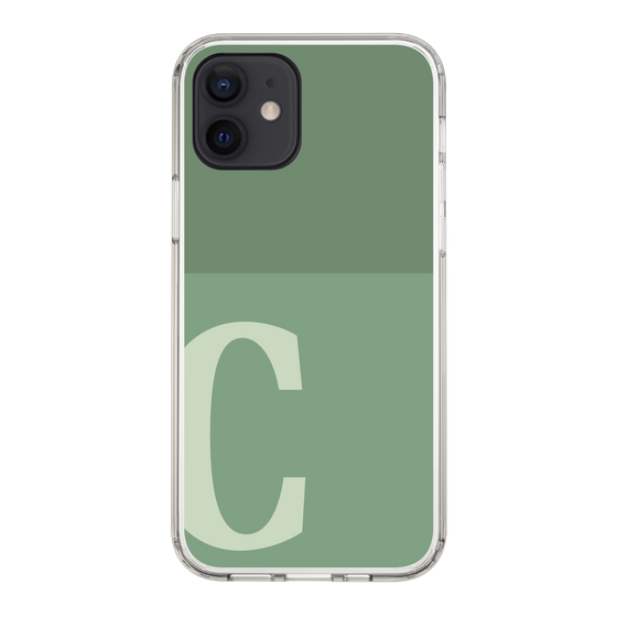 Slim Protection Case［ Original - initial two tone - C green ］