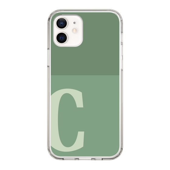 Slim Protection Case［ Original - initial two tone - C green ］