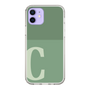 Slim Protection Case［ Original - initial two tone - C green ］
