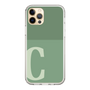 Slim Protection Case［ Original - initial two tone - C green ］