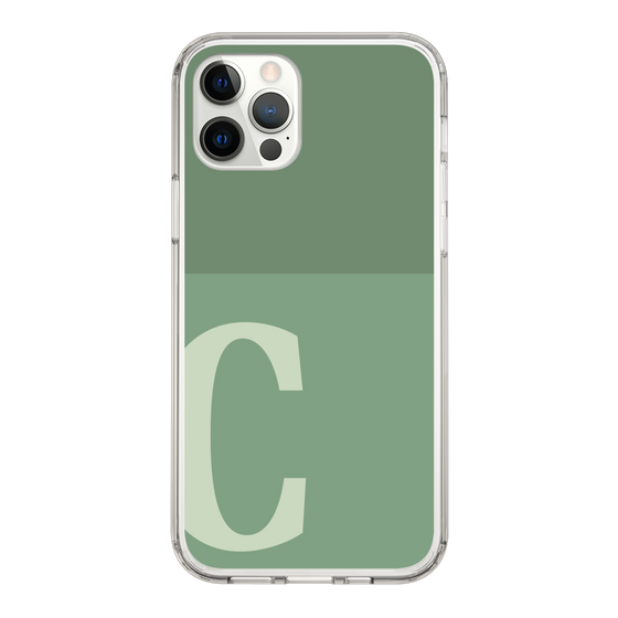 Slim Protection Case［ Original - initial two tone - C green ］