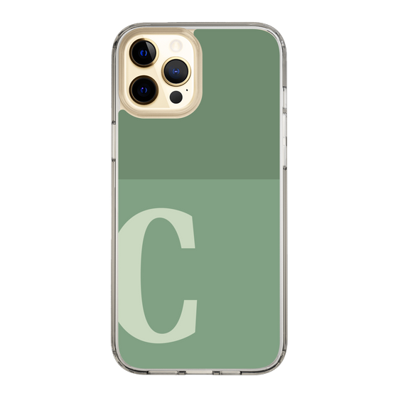 Slim Protection Case［ Original - initial two tone - C green ］