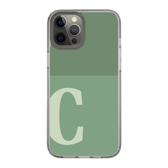 Slim Protection Case［ Original - initial two tone - C green ］