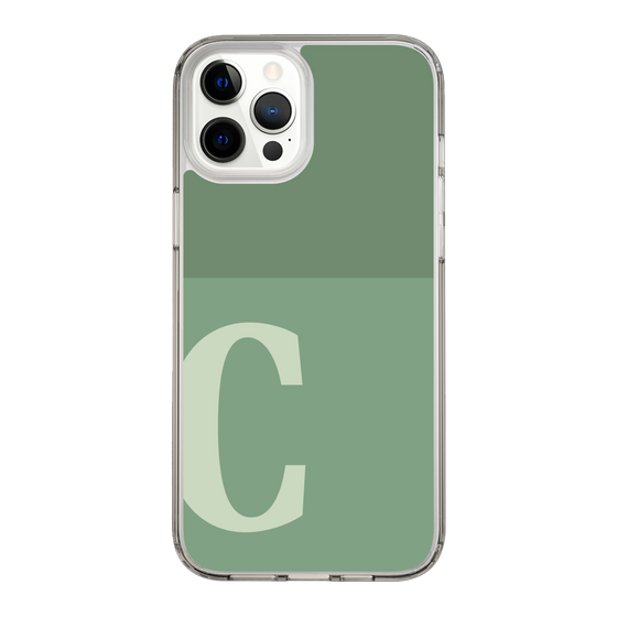 Slim Protection Case［ Original - initial two tone - C green ］