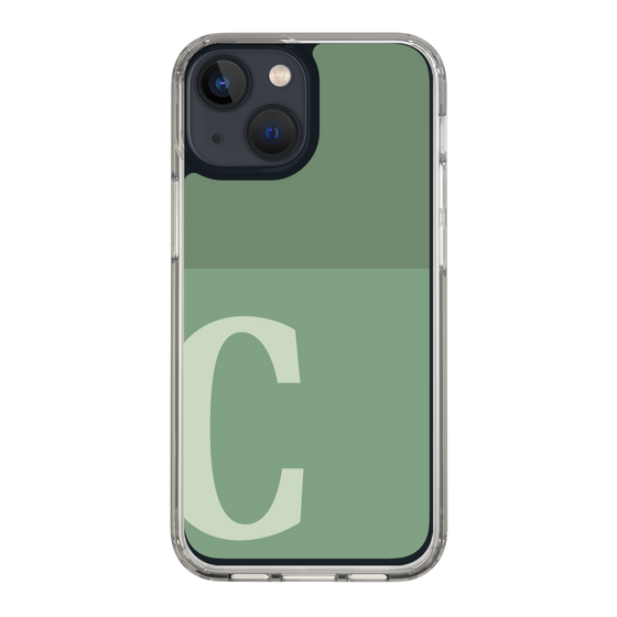 Slim Protection Case［ Original - initial two tone - C green ］