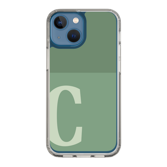 Slim Protection Case［ Original - initial two tone - C green ］