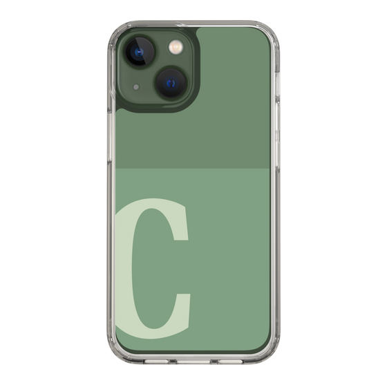 Slim Protection Case［ Original - initial two tone - C green ］