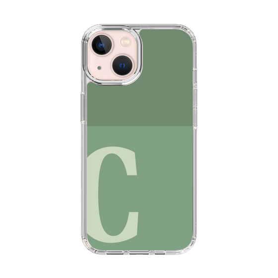 Slim Protection Case［ Original - initial two tone - C green ］