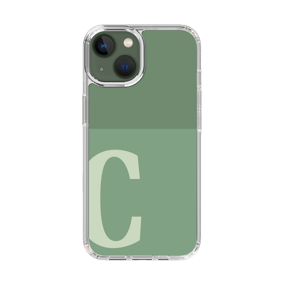 Slim Protection Case［ Original - initial two tone - C green ］