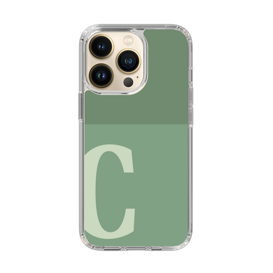 Slim Protection Case［ Original - initial two tone - C green ］